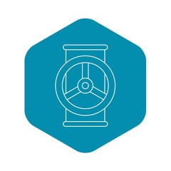 Poster - Valve icon. Outline illustration of valve vector icon for web