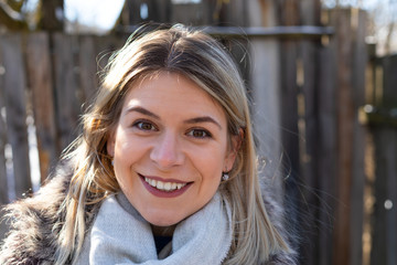 Sticker - Portrait of smiling young woman