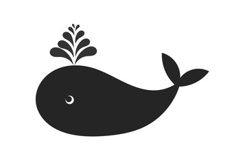 Poster - Whale icon vector