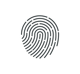 Poster - Fingerprint icon. Vector.
