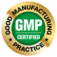 Wall Mural - GMP (Good Manufacturing Practice) certified round stamp on white background - Vector