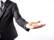 © marc - man wearing a suit showing his hand