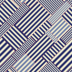 Poster - Patchwork textile pattern. Seamless quilting design background.