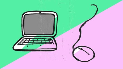 Poster - Laptop and mouse