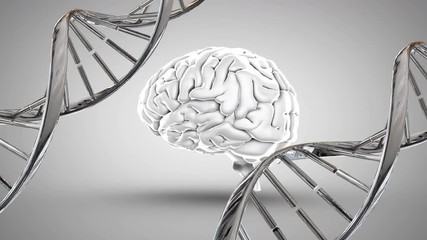 Poster - human brain and dna