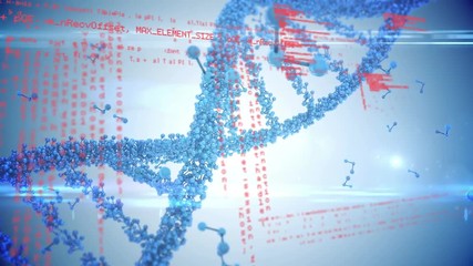 Poster - Digital composite of a DNA helix