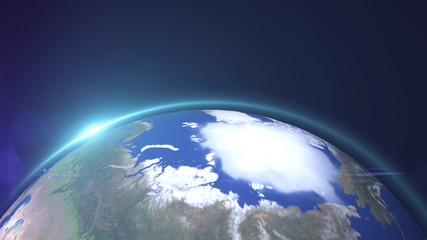 the world star view or the 3d globe from space in the star field shows the composition of this image