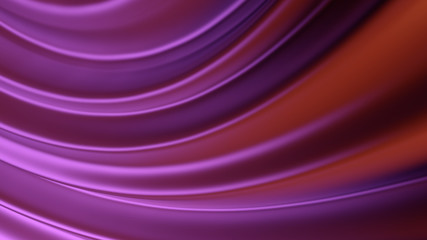 Fototapete - 3d render abstract background with twisted geometry. Swirl shape...