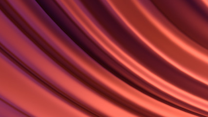 Fototapete - 3d render abstract background with twisted geometry. Swirl shape...