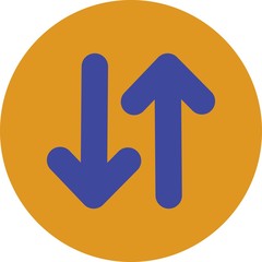 Sticker -  Complex Direction Arrow Icon For Your Project