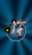 © Icruci - Illustration representing a paddle player hitting a ball with the racquet. Concept of sports, health and well-being. Competition. Poster, advertising, club illustration