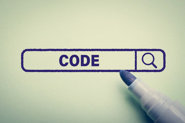 code concept for business