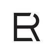 vector of letter er linked logo