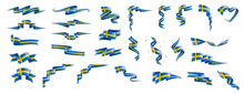 Sweden Flag, Vector Illustration On A White Background