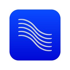 Poster - Postal lines icon blue vector isolated on white background