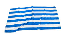 Beach Towel Top View Isolated.