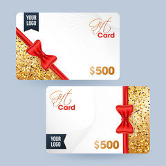 Sticker - Gift card, voucher or coupon set with best discount offer.