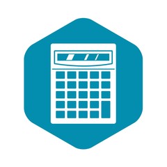 Poster - Electronic calculator icon. Simple illustration of electronic calculator vector icon for web