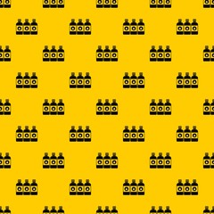 Poster - Printer ink bottles pattern seamless vector repeat geometric yellow for any design