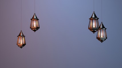 Poster - Illuminated Arabic Lantern