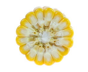 Wall Mural - Corn on white background