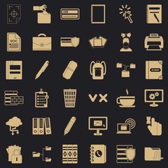 Poster - Information icons set. Simple style of 36 information vector icons for web for any design