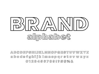 Poster - Vector of modern abstract alphabet design