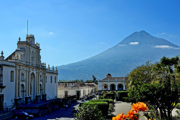 Wall Mural - Guatemala Antigua Colonial city