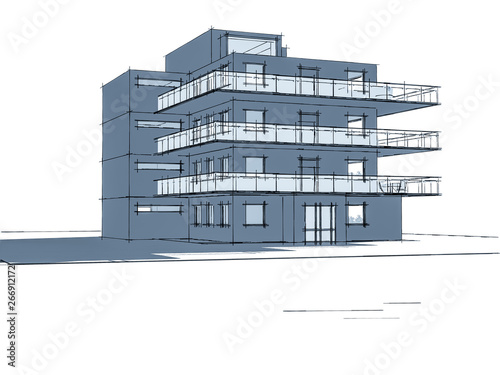 Projet Architecte Immeuble Architecture Moderne Buy This Stock Illustration And Explore Similar Illustrations At Adobe Stock Adobe Stock