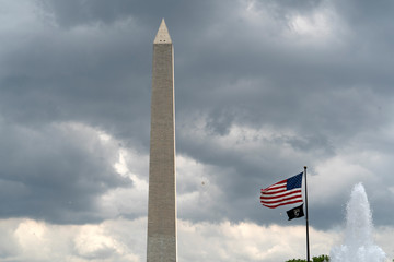 Wall Mural - washington memorial obelisc monument in dc