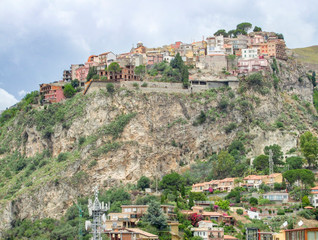 Canvas Print - Castelmola in Sicily