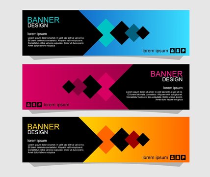 Modern banner design