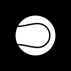 Poster - Vector image of isolated ball icons for playing tennis. Design a flat ball icon for playing tennis