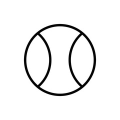 Poster - Vector image of isolated ball icons for playing tennis. Design a flat ball icon for playing tennis
