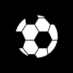 Poster - Vector image of isolated soccer ball icons. Design a flat soccer ball icon