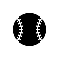 Poster - Vector image of an isolated baseball icon. Design a flatball ball baseball icon