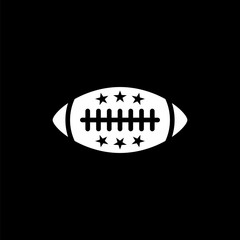 Poster - Vector image of isolated ball icons for American football. Design a flat ball icon for American football
