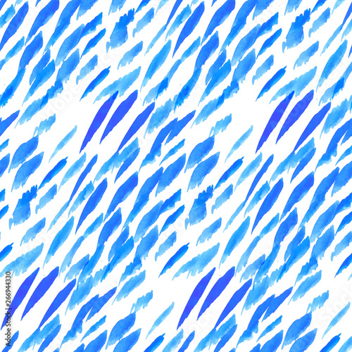 Blue paint brush strokes ra...