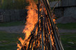 Great ritual bonfire on the Old Slavonic holiday