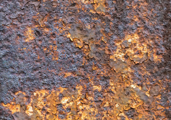 Old Weathered Corrugated Rusty Metal Texture