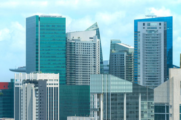 Sticker - Skyscrapers Singapore Downtown Marina Bay