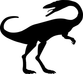 Wall Mural - Coelophysis 4 isolated vector silhouette