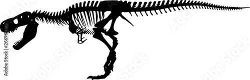 Fotografia  Fossils 1 isolated vector silhouette