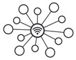 Wifi wireless connection network concept vector icon symbol
