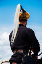 Rear View Of Man Wearing Traditional Turkish Hat