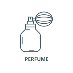 Wall Mural - Perfume vector line icon, outline concept, linear sign