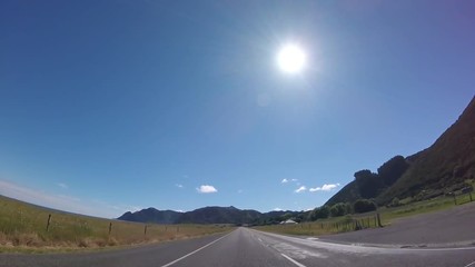 Wall Mural - POV Drive in Bay of Plenty, New Zealand