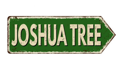 Wall Mural - Josua Tree vintage rusty metal sign