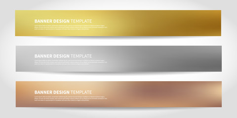 Wall Mural - vector banners with abstract geometric background. website headers