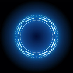 Wall Mural - circle futuristic light